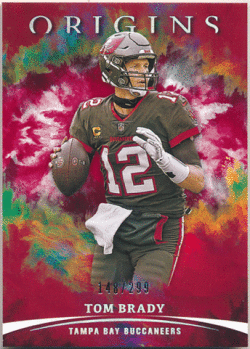 Tom Brady NFL 2021 Panini Origins Red Parallel 148/299