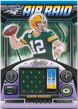 Aaron Rodgers NFL 2021 Panini Absolute Air Raid Materials Jersey 177/199