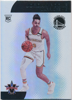 Jordan Poole NBA 2019-20 Panini Chronicles Vangaurd RC #483 Rookie Card 03/99 Jersey Number