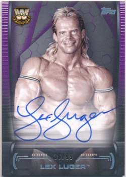 Lex Luger WWE 2021 Topps Undisputed Purple Signature Auto 36/99