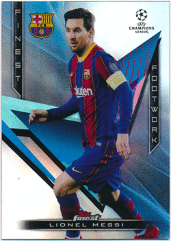 Lionel Messi Soccer 2020-21 Topps Finest UEFA Champions League Footwark Refractor