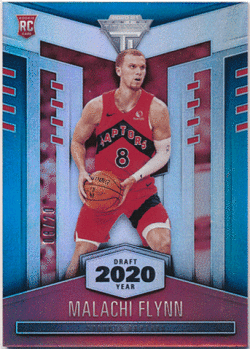 Malachi Flynn NBA 2020-21 Panini Chronicles Titanium RC Rookie Draft Year Parallel 08/20 Jersey Number