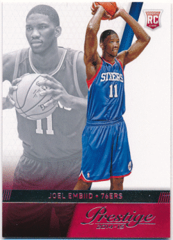 Joel Embiid NBA 2014-15 Panini Prestige RC #163 Rookie Card