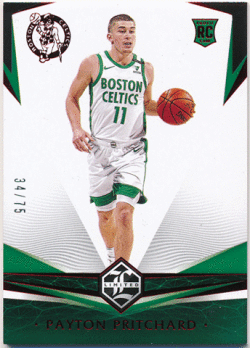 Payton Pritchard NBA 2020-21 Panini Chronicles Limited RC Rookie Red Parallel 34/75