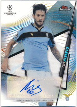 Luis Alberto Soccer 2020-21 Topps Finest UEFA Champions League Refractor Signature Auto