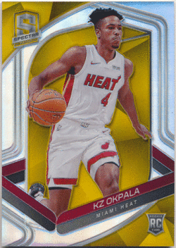KZ Okpala NBA 2019-20 Panini Spectra RC Rookie Gold Prizm 09/10