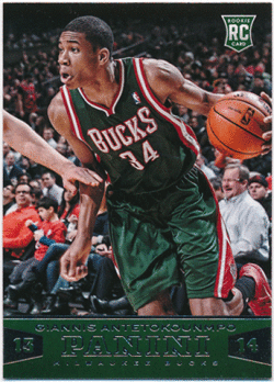 Giannis Antetokounmpo NBA 2013-14 Panini RC #194 Rookie Card