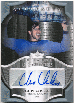Chris Chelios NHL 2015-16 Upper Deck Artifacts Load Stanley's Legacy Signatures Auto