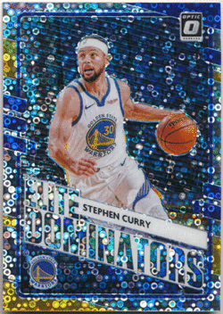 Stephen Curry NBA 2020-21 Panini Donruss Optic Fast Break Elite Dominators Silver Prizm