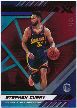 Stephen Curry NBA 2020-21 Panini Chronicles XR Red Parallel 051/149