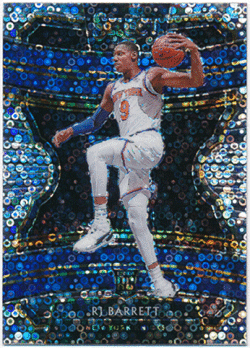 RJ Barrett NBA 2019-20 Panini Select Hybrid RC Rookie Silver Disco Prizm