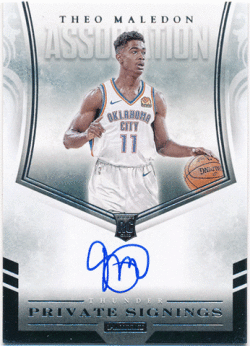 Theo Maledon NBA 2021 Panini RC Rookie Private Signings Auto