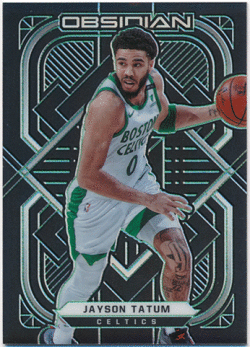 Jayson Tatum NBA 2020-21 Panini Obsidian Green Prizm 06/25