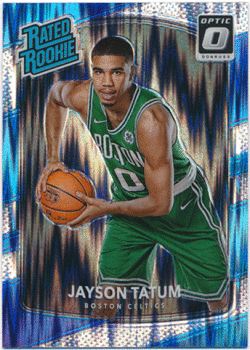 Jayson Tatum NBA 2017-18 Panini Donruss Optic RC Rated Rookie Flash Prizm