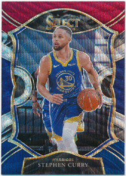 Stephen Curry NBA 2020-21 Panini Select Tri-Color Prizm