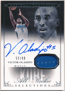 Victor Oladipo NBA 2013-14 Panini National Treasures RC All-Rookie Kobe Selections Jersey Auto 52/99