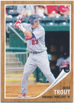 Mike Trout MLB 2011 Topps Heritage Minor League Edition #44