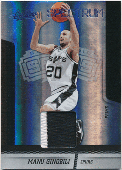 Manu Ginobili NBA 2009-10 Panini Absolute Memorabilia Spectrum Patch 22/25