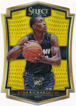 Josh Richardson NBA 2015-16 Panini Select RC Rookie Gold Prizm 01/10