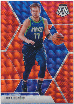 Luka Doncic NBA 2019-20 Panini Mosaic Tmall Red Wave Prizm