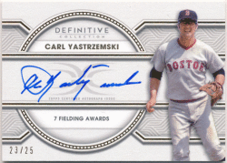 Carl Yastrzemski MLB 2022 Topps Definitive Collection Legendary Autographed Auto 23/25