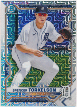 Spencer Torkelson MLB 2021 Bowman Chrome Mega Box Mojo Refractor