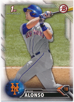 Pete Alonso MLB 2016 Bowman Draft 1st Bowman BD-92