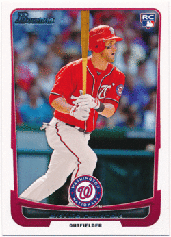 Bryce Harper MLB 2012 Bowman Draft RC #10 Rookie Card
