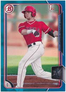 Taylor Ward MLB 2015 Bowman 1st Bowman Blue Parallel 063/150