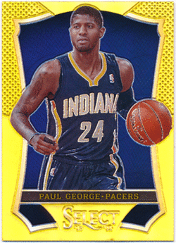 Paul George NBA 2013-14 Panini Select Gold Prizm 10/10
