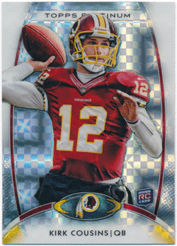 Kirk Cousins NFL 2012 Topps Platinum RC Rookie X-Fractor