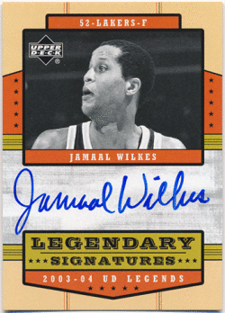 Jamaal Wilkes NBA 2003-04 Upper Deck UD Legends Legendary Signatures Auto