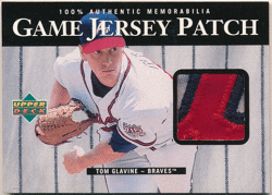 Tom Glavine MLB 2000 Upper Deck UD Game Jersey Patch