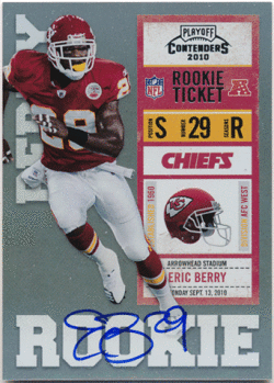 Eric Berry NFL 2010 Panini Playoff Contenders RC Rookie Ticket Signature Auto