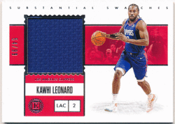 Kawhi Leonard NBA 2019-20 Panini Encased Substantial Swatches Jersey 54/99
