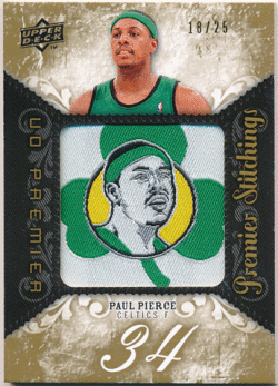 Paul Pierce NBA 2008-09 Upper Deck UD Premier Stitchings 18/25