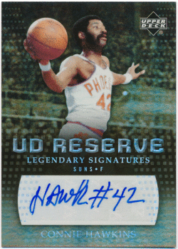 Connie Hawkins NBA 2006-07 Upper Deck UD Reserve Legendary Signature Auto