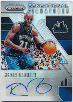 Kevin Garnett NBA 2019-20 Panini Prizm Sensational Signature Prizm Auto