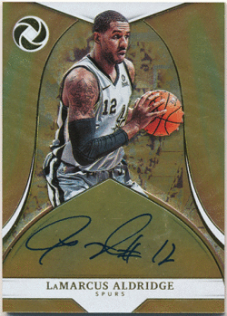 LaMarcus Aldridge NBA 2018-19 Panini Opulence Signature Auto 17/25