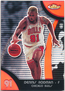 Dennis Rodman NBA 2007-08 Topps Finest Refractor