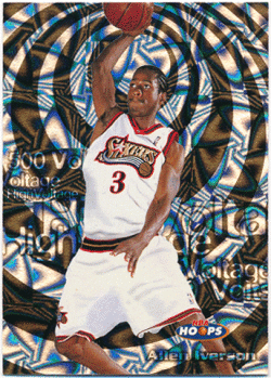 Allen Iverson NBA 1997-98 Skybox Hoops High Voltage 500 246/500