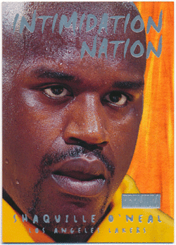 Shaquille O'Neal NBA 1998-99 Skybox Premium Intimidation Nation