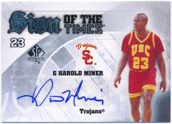 Harold Miner NBA 2013-14 Upper Deck SP Authentic Sign of the Times Signature Auto