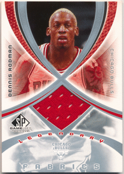 Dennis Rodman NBA 2005-06 Upper Deck SP Game Used Legendary Fabrics Jersey