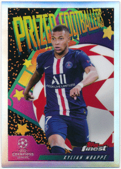 Kylian Mbappe Soccer 2020-21 Topps Chrome UEFA Champions League Prized Footballers Refractor