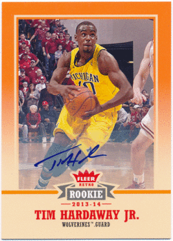 Tim Hardaway Jr. NBA 2013-14 Fleer Retro RC Rookie Signature Auto