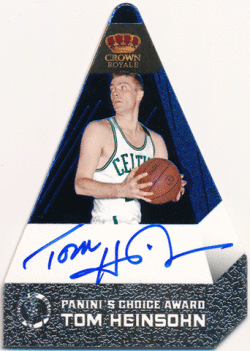 故 Tom Heinsohn NBA 2011-12 Panini Preferred Panini's Choice Award Signature Auto 34/35