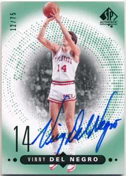 Vinny Del Negro NBA 2014-15 Upper Deck SP Authentic Signature Auto 12/75