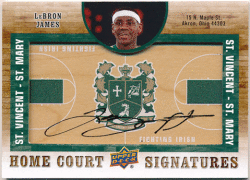 LeBron James NBA 2012-13 Upper Deck SP Authentic Home Court Signatures Auto