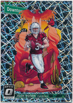Josh Rosen NFL 2018 Panini Donruss Optic RC Rookie Prizm Downtown